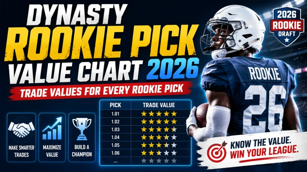Dynasty Rookie Pick Value Chart 2026: Trade Values for Every Rookie Pick Dynasty Rookie Pick Value Chart 2026: Trade Values for Every Rookie Pick