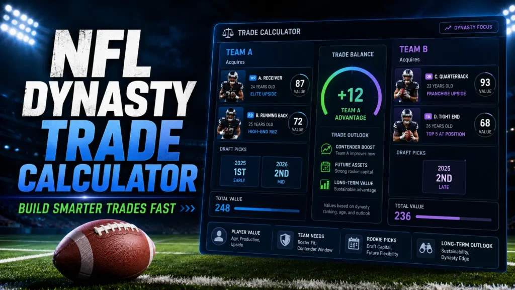 NFL Dynasty Trade Calculator: Build Smarter Trades Fast